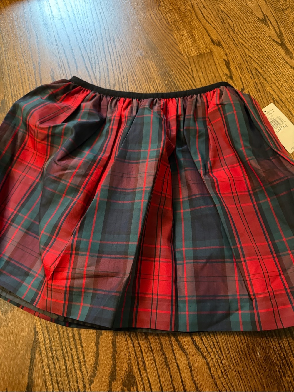 Polo by Ralph Lauren Red and Green Plaid Girls Skirt